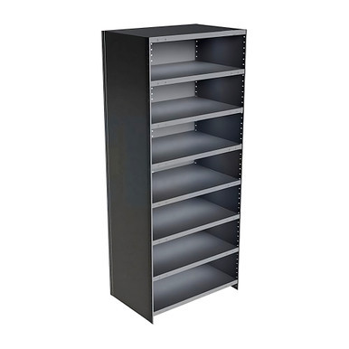 Antimicrobial Shelving, 48" W x 24" D, Starter Unit, Open Shelving, 8 Adjustable Shelfs